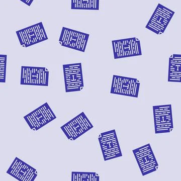 Text document nlp glyph seamless pattern Stock Illustration