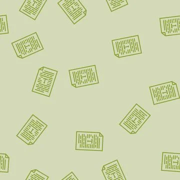 Text document nlp line seamless pattern Stock Illustration