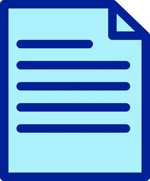 Text Document Page Stock Illustration