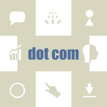 Text dot com. Information concept . Infographic Elements. Business icon set 스톡 일러스트