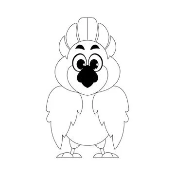 This text is easier to understand if we think of it as a pretty bird with col Stock Illustration