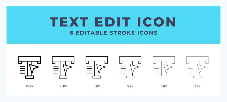 Text edit line icon. For web. And mobile app. Vector illustration. Illustrazione stock