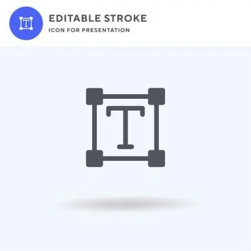 Text Editor icon vector, filled flat sign, solid pictogram isolated on white Illustrazione stock