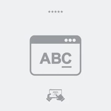 Text editor software icon 스톡 일러스트