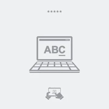 Text editor software icon Ilustración de archivo