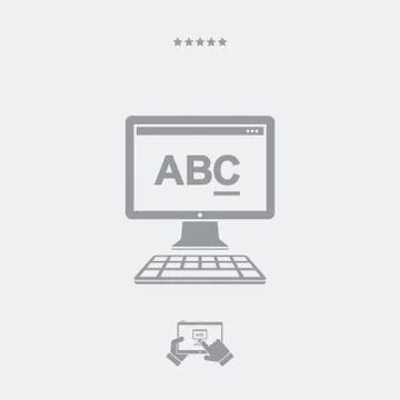 Text editor software icon Ilustración de archivo