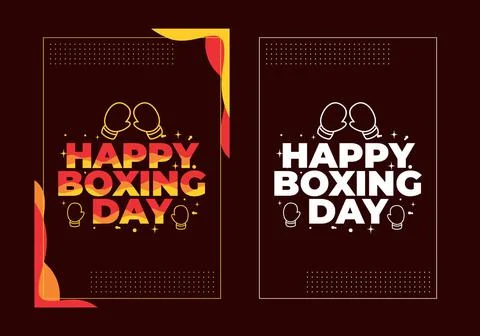Text effect design, Happy boxing day Stock Illustration