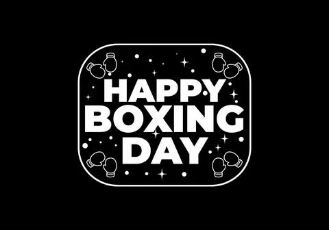 Text effect design, Happy boxing day Stock Illustration