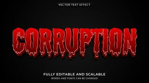 Text effect editable Stock Illustration