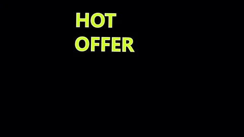 Text Effect Hot Offer Full HD Promo Title Black Friday Video Clip. Stock Footage 319905919