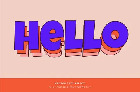 Text effect Stock Illustration