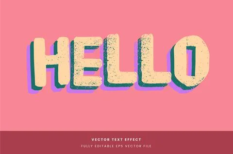 Text effect Stock Illustration
