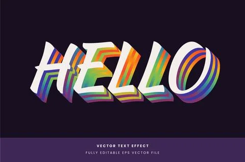 Text effect Stock Illustration