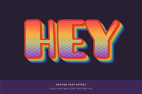 Text effect Stock Illustration