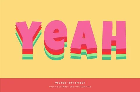 Text effect Stock Illustration