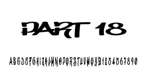 Text effect section with green background with black and white text color. Illustrazione stock