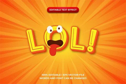 Text effects LOL Stock Illustration