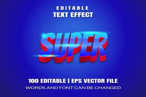 Text effects Super イラスト素材