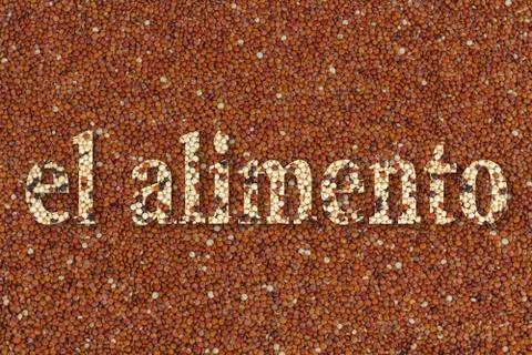 Text El Alimento Stock Illustration