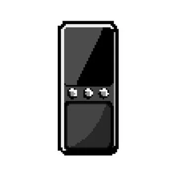 Text electronic translator pixel art vector illustration Stock Illustration