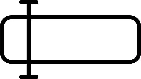 Text Field Line Icon Design Stock-Illustration