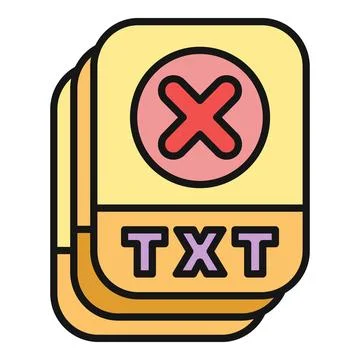 Text file deleting concept icon イラスト素材