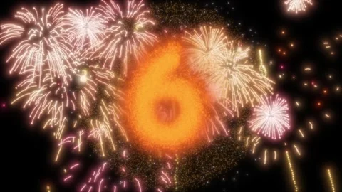Text Firework decoration celebration event background animation Stock Footage 303395478