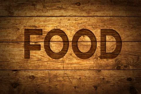 Text Food Stock Illustration