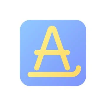 Text formatting pixel perfect flat gradient color ui icon Illustrazione stock