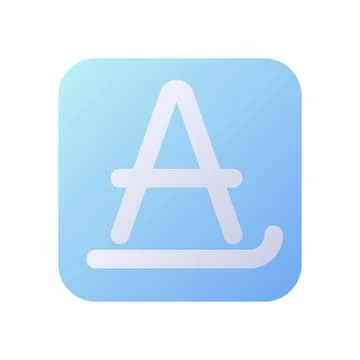 Text formatting pixel perfect flat gradient two-color ui icon 스톡 일러스트