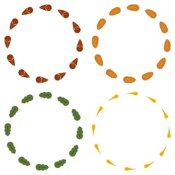 Text frame autumn leaf vector transparent background Stock Illustration