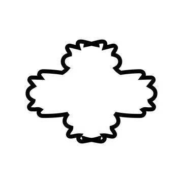 Text frame icon. Simple style big sale poster background symbol. logo desig.. Stock Illustration