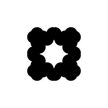 Text frame icon. Simple style big sale poster background symbol. logo desig.. Stock Illustration