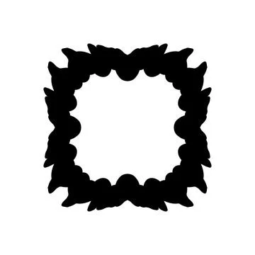 Text frame icon. Simple style big sale poster background symbol. Stock Illustration