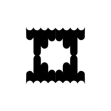 Text frame icon. Simple style big sale poster background symbol. logo desig.. Stock Illustration