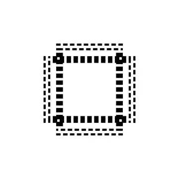 Text frame icon. Simple style big sale poster background symbol. logo desig.. Illustrazione stock