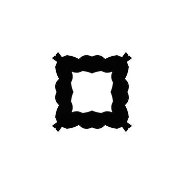 Text frame icon. Simple style big sale poster background symbol. logo desig.. Stock Illustration