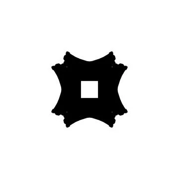 Text frame icon. Simple style big sale poster background symbol. logo desig.. Illustrazione stock