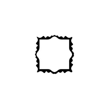 Text frame icon. Simple style big sale poster background symbol. logo desig.. Stock Illustration