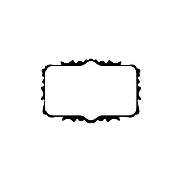 Text frame icon. Simple style big sale poster background symbol. logo desig.. Stock Illustration