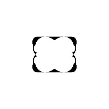 Text frame icon. Simple style big sale poster background symbol. logo desig.. Stock Illustration