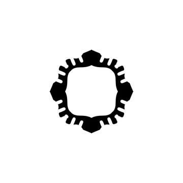 Text frame icon. Simple style big sale poster background symbol. logo desig.. Stock Illustration