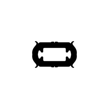 Text frame icon. Simple style big sale poster background symbol. logo desig.. Stock Illustration