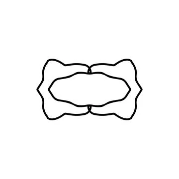 Text frame icon. Simple style big sale poster background symbol. logo desig.. Stock Illustration