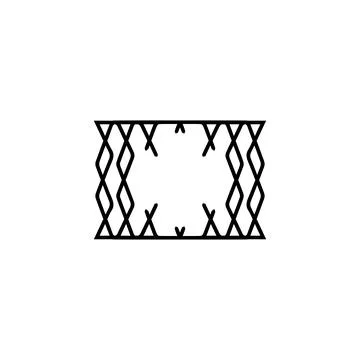 Text frame. Text frame icon. Simple style poster text frame background symb.. Stock Illustration