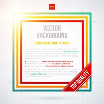 Text frame on white background. EPS10 Stock Illustration