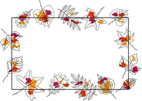 A text frame on a white background. Illustrazione stock