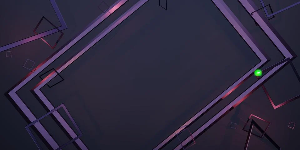 Text frames and display frames surrounded by reflective square frames 3D il.. イラスト素材