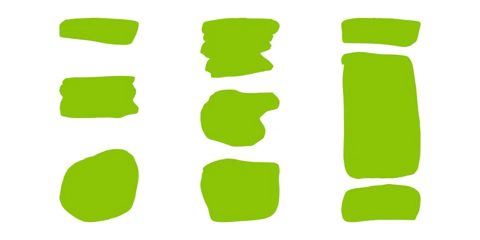 Text frames hand drawn style doodle decorative. イラスト素材