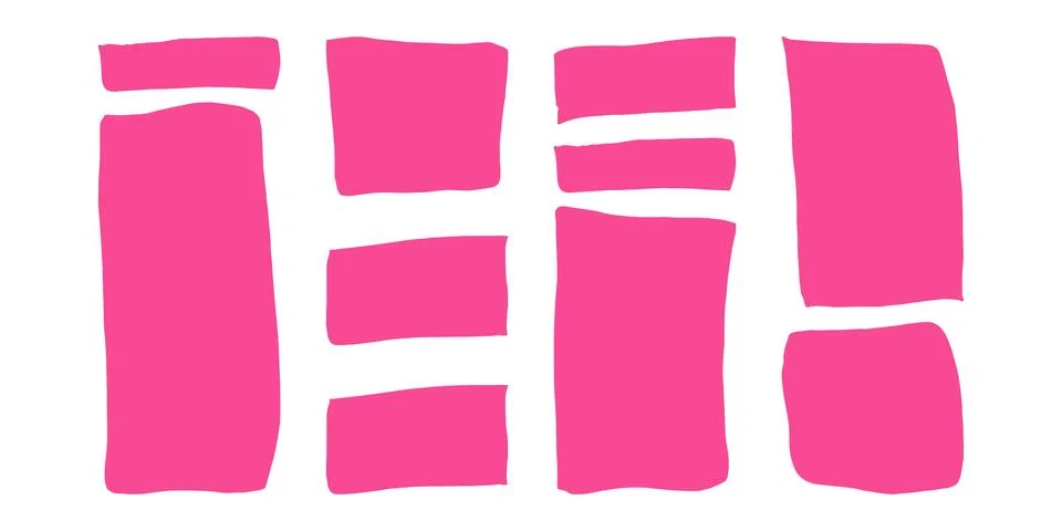 Text frames hand drawn style doodle decorative. Stock Illustration